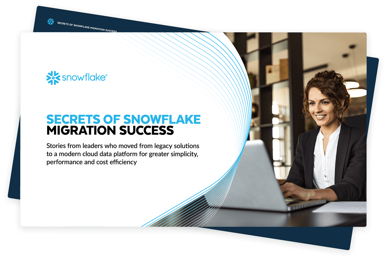 secrets of snowflake migration success ebook cover