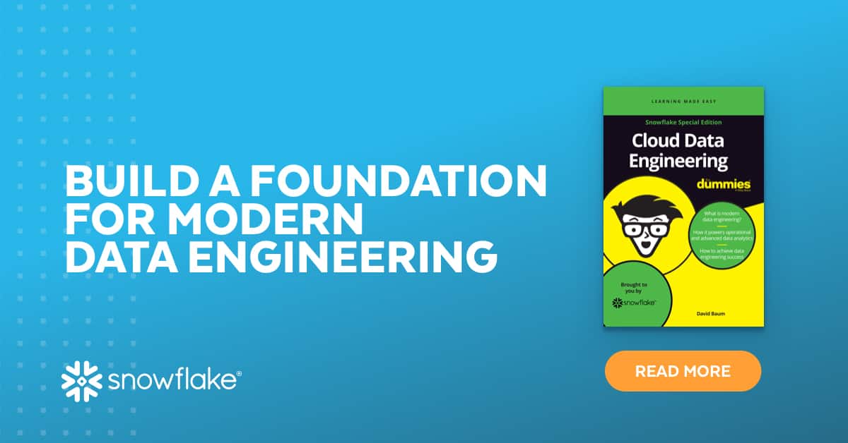 Cloud Data Engineering for Dummies - Snowflake