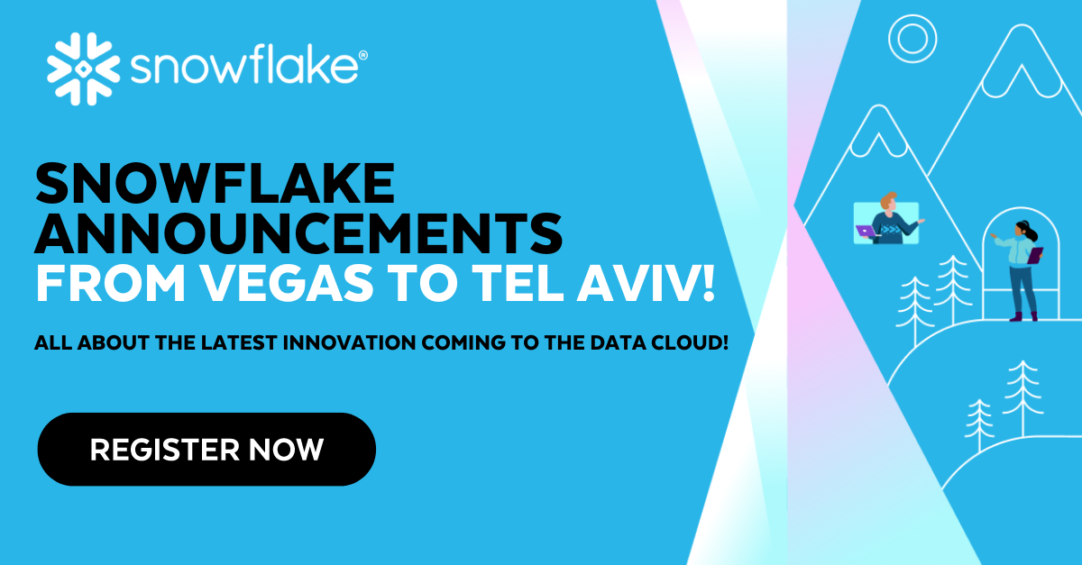 Snowflake Announcements From Vegas to Tel Aviv! Snowflake Snowflake